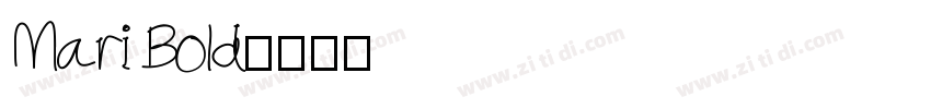 Mari Bold字体转换